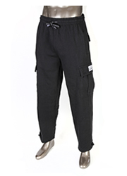 Pro Club Fleece Cargo Sweatpants Black Heavy Weight Jogging Mens S-7XL