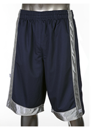 Mens Mesh Short Pants Heavy Weight NAVY with GRAY
