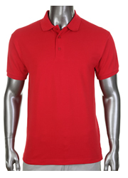 Mens Pique Polo Shirt RED