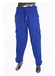 Mens Fleece Cargo Pants 13 oz ROYAL BLUE