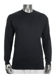 Mens Long Sleeve Thermal Heavy Weight BLACK