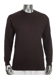 Mens Long Sleeve Thermal Heavy Weight BROWN