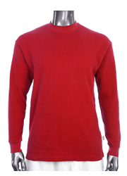 Mens Long Sleeve Thermal Heavy Weight RED