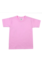 Youth Short Sleeve Tee Crew Neck PINK