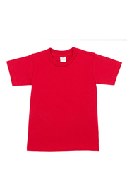 Youth Short Sleeve Tee Crew Neck RED