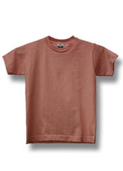 Youth Short Sleeve Tee Crew Neck BROWN